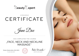 Face neck and neckline massage